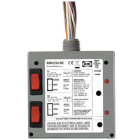 RIBU2S2-NC | Enclosed Relays 10Amp 2 SPST-NC 10-30Vac/dc or 120Vac + Override | Functional Devices