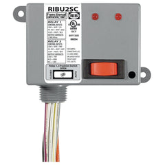 Functional Devices RIBU2SC Enclosed Relays 10Amp 1 SPST + 1 SPDT 10-30Vac/dc or 120Vac + Override  | Blackhawk Supply
