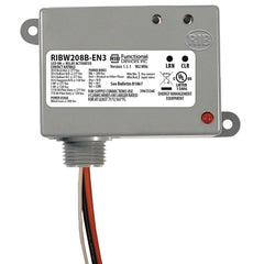 Functional Devices RIBW208B-EN3 EnOcean 902 Mhz Enclosed Relay 20Amp 208Vac 2-Way Wireless Dry-Cont. Input   | Blackhawk Supply