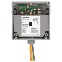 RIBX24BV | Enclosed Internal AC Sensor, Analog, + Relay 20Amp SPDT 24Vac/dc | Functional Devices