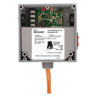 RIBX24SBF | Enclosed Internal AC Sensor, Fixed, + Relay 20Amp SPST + Override 24Vac/dc | Functional Devices