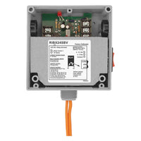 RIBX24SBV | Enclosed Internal AC Sensor, Analog, + Relay 20Amp SPST + Override 24Vac/dc | Functional Devices