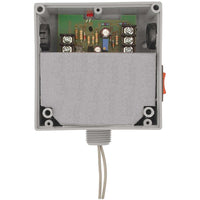 RIBXLSEV | Enclosed Internal Low AC Sensor AnalogOut 10Amp SPST 10-30Vac/dc Relay +Override | Functional Devices