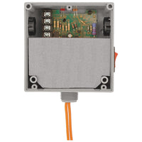 RIBXLSF | Enclosed Internal AC Sensor Fixed +10Amp SPST 10-30Vac/dc Relay+ Override | Functional Devices