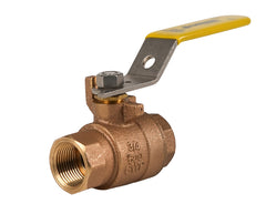 Jomar 200-702 3/8" Bronze Ball Valve, 2 Piece, Full Port, Threaded Connection, Stainless Steel Trim, 600 CWP  | Blackhawk Supply