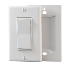 Functional Devices WWS2-EN3 Wireless Wall Switch 902MHz, white  | Blackhawk Supply