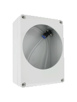 A-320-A1    | Weatherproof enclosure | ABS | compatible with 2000 Magnehelic® gage | includes 2 sections of precut silicone tubing | banjo fittings | and threaded pressure connections pre-installed.  |   Dwyer