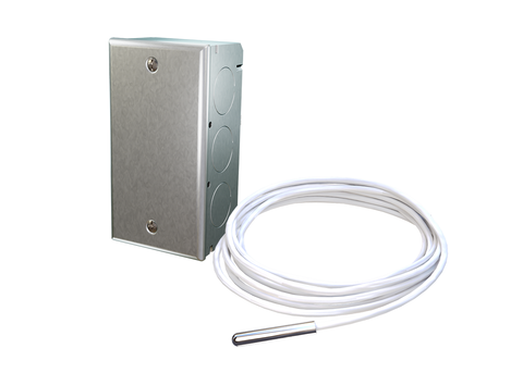 ACI A/1K-LTS-GD-10' RTD 1000 ohm (3 wire) | Freezer Glycol Extreme Cold Temperature Sensor | Galvanized Housing Enclosure Box | Included Wire Length: 10 feet  | Blackhawk Supply