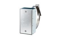A/100KS-S-GD | 100K ohm | Metal Strap On Pipe Tube Temperature Sensor | Galvanized Housing Enclosure Box | ACI