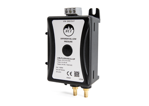 ACI A/MLP2-010-W-B-A-C-0P Differential Pressure Sensor Transducer Bidirectional | +/- 10" w.c. | 0-10 VDC  | Blackhawk Supply