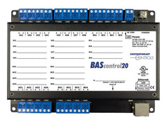 Contemporary Controls BASC-20T BAScontrol20 BACnet Server 20-Point 4 Triacs  | Blackhawk Supply