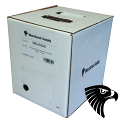 Reliable Wire RWC-PCAT6-BK CAT6 Cable 1000ft EasyPull Box Non Shielded Plenum Rated Black   | Blackhawk Supply