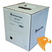 RWC-PCAT5E-OR    | CAT5E Cable 1000ft EasyPull Box Non Shielded Plenum Rated Orange    |   Reliable Wire