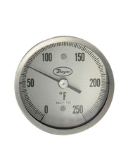 Dwyer BT15S54561 Sanitary bimetal thermometer | 1.5" clamp size | 4.5" stem | range 50 to 300°F.  | Blackhawk Supply