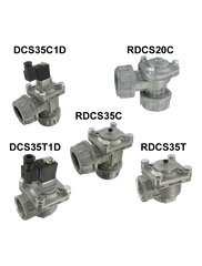 Dwyer DCS35T3D 1-1/2" diaphragm valve | integrated coil | NPT connection | 24 VDC DIN electrical connection.  | Blackhawk Supply