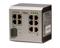 EICP8-100T/FT | Six-port 100BASE-TX/two-port 100BASE-FX (multimode) switching hub with ST connectors | Contemporary Controls (OBSOLETE)