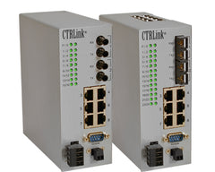 Contemporary Controls EIDX24MP-100T/FT 22 (8PoE) ports 10/100 Mbps, 2 ports 100 Mbps MM fibre ST  | Blackhawk Supply