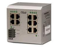 EISX9-100T/FT | 9-port 100BASE-TX, 1-port 100BASE-FX ST MMF extended performance switch | Contemporary Controls (OBSOLETE)