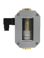Dwyer HFT-3202 In-line flow transmitter | range 0.2-2.0 GPM (0.75-7.5 LPM) water | 1/2" female NPT.  | Blackhawk Supply