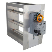 MD-2624 | 26 x 24 Rectangular Two-Position Zone Damper - Belimo 3 Wire Actuator | iO HVAC Controls