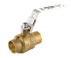 Jomar 100-119SSGLH JF-100SG-LH | 2-1/2" | 2 Piece | Full Port | Solder Connection | 600 WOG | Stainless Steel Ball and Stem | with Latch Lock Handle  | Blackhawk Supply