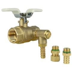 Jomar 101-125RVSSG JF-100RVG | 3/4" | 2 Piece, Full Port, Solder Connection, 600 WOG, Stainless Steel Ball and Stem, with Thermal Expansion Relief Valve  | Blackhawk Supply