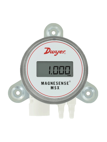 Dwyer MSX-W12-IN-LCD Differential pressure transmitter | wall mount | universal current/voltage outputs | uni-directional | range 2 (1 | 2 | 3 | 5" wc) with LCD display.  | Blackhawk Supply