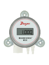 Dwyer MSX-W13-IN-LCD Differential pressure transmitter | wall mount | universal current/voltage outputs | uni-directional | range 3 (10 | 15 | 25 | 28" wc) with LCD display.  | Blackhawk Supply