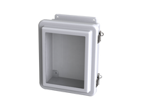 SCE-10086FW    | NEMA 12, 4, 4X | Fiberglass Enclosure W/Window, 11H x 9W x 5D  |   Saginaw