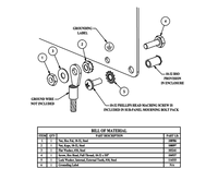 SCE-101966    | Grounding Kit (10-32) | 2 (H) x 2 (W) x 0.2 (D)  |   Saginaw