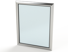 Saginaw SCE-AW2620SG Viewing Window - Extruded Aluminum Safety Glass | 30 (H) x 24 (W) x 0.98 (D)  | Blackhawk Supply