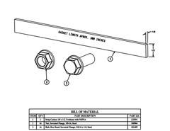Saginaw SCE-MODGK Kit, Mod Gasket | 12 (H) x 10 (W) x 2 (D)  | Blackhawk Supply