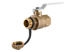 Jomar 100-754G T-100HCG | 3/4" | Full Port, 2 Piece, Threaded Connection, Dezincification Resistant Brass, with 3/4 hose  | Blackhawk Supply