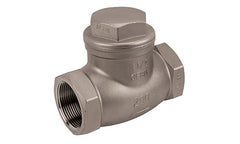 Jomar 105-807 T-550 | 1-1/2" | Stainless Steel Swing Check Valve | Threaded Connection | 200 WOG  | Blackhawk Supply