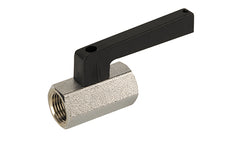 Jomar 100-463 T-84-EH | 1/2" | 1 Piece | Standard Port | Threaded Connection | Mini Valves | 450 WOG | with Extended Handle | FIP x FIP  | Blackhawk Supply
