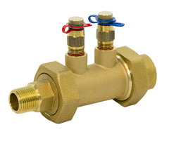 Jomar TAF-CFF 1" Automatic Balancing Valve, Threaded Connection, Union End, Flow Limiter, PT Ports, 600 WOG  | Blackhawk Supply